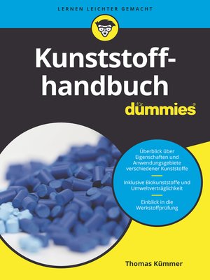 cover image of Kunststoffhandbuch fÃ¼r Dummies